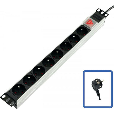 POWER STRIP 19" - 8 WAY -