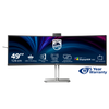 PHILIPS MONITOR CURVO 49 LED VA 32:9 4K UHD 4MS 450 CDM, REG ALTEZZA, USB-C DOCK, WEBCAM, DP/HDMI