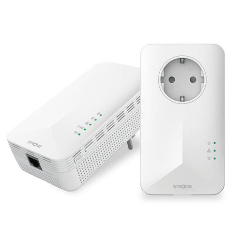Kit Powerline Wi-Fi 1000 UE V2 1x Adattatore Powerline Wi-Fi 1000 + 1x Adattatore Powerline 1000 Bianco 2 pz