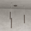 Lampadario Top light ROUND TUBE 1174 S3 GU10 LED cilindro metallo moderno