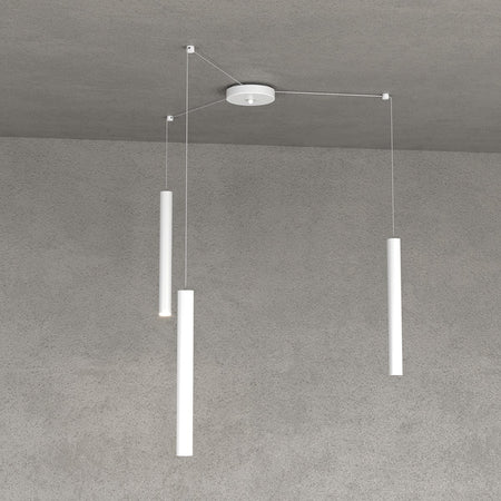 Lampadario Top light ROUND TUBE 1174 S3 GU10 LED cilindro metallo moderno