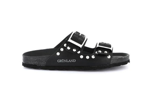 Grunland ciabatta Sara con borchie nero CB0737
