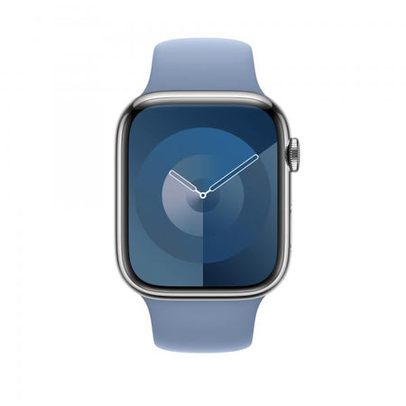 Apple Cinturino Sport blu inverno [45 mm], M/L (APPLE WATCH 45 WINTER BLUE SB M/L)