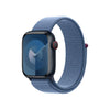 Apple MT583ZM/A accessorio indossabile intelligente Band Blu Nylon, Poliestere riciclato, Spandex (APPLE WATCH 41 WINTER BLUE SL)