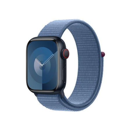 Apple MT583ZM/A accessorio indossabile intelligente Band Blu Nylon, Poliestere riciclato, Spandex (APPLE WATCH 41 WINTER BLUE SL)