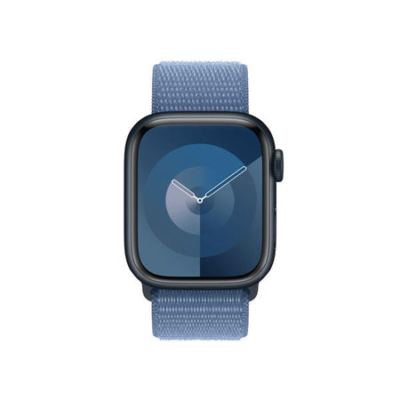 Apple MT583ZM/A accessorio indossabile intelligente Band Blu Nylon, Poliestere riciclato, Spandex (APPLE WATCH 41 WINTER BLUE SL)