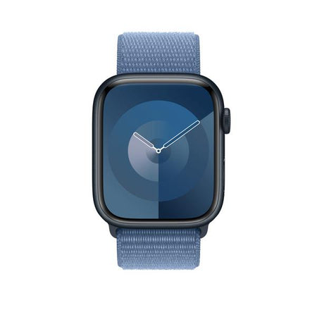 Apple MT5H3ZM/A accessorio indossabile intelligente Band Blu Nylon, Poliestere riciclato, Spandex (APPLE WATCH 45 WINTER BLUE SL)