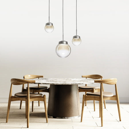 Sospensione moderna Miloox JOTTO KIT M 21 GX53 LED metallo vetro