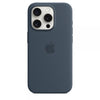 Apple Custodia MagSafe in silicone per iPhone 15 Pro - Blu Tempesta
