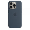 Apple Custodia MagSafe in silicone per iPhone 15 Pro - Blu Tempesta