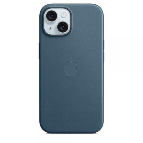 Apple Custodia MagSafe in tessuto Finewoven per iPhone 15 - Blu Pacifico (Apple - bagsidecover til mobiltelefon)