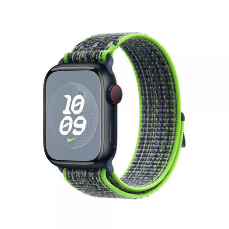 Apple MTL03ZM/A accessorio indossabile intelligente Band Multicolore Nylon (APPLE WATCH 41 BRIGHT GREEN/BLUE NSL)