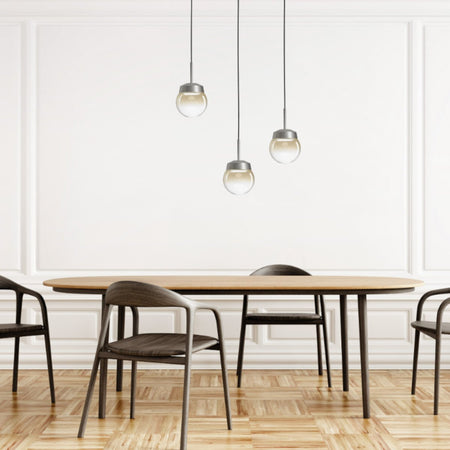 Sospensione moderno Miloox JOTTO KIT M 23 KIT M 24 GX53 LED metallo vetro