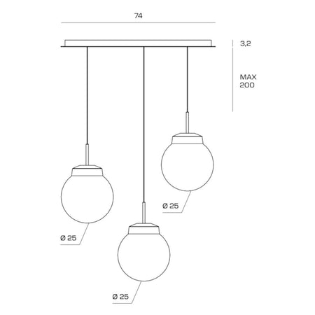 Sospensione moderno Miloox JOTTO KIT M 23 KIT M 24 GX53 LED metallo vetro