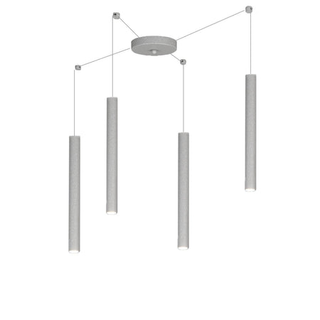 Lampadario Top light ROUND TUBE 1174 S4 GU10 LED cilindro metallo moderno