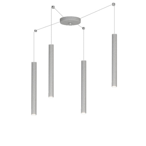 Lampadario Top light ROUND TUBE 1174 S4 GU10 LED cilindro metallo moderno