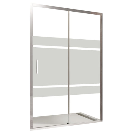 Porta doccia serigrafata scorrevole h195cm 8mm AKTUAL FROST