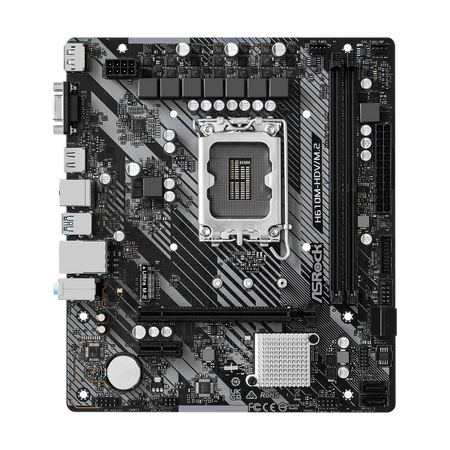 ASRock H610M-HDV/M.2 - 2.0 - scheda madre - micro ATX - socket LGA1700 - chipset H610 - USB 3.2 Gen 1 - Gigabit LAN - grafica integrata (CPU richiesta)