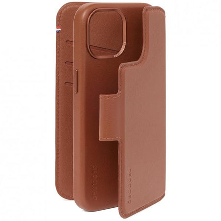Decoded Leather Detachable Wallet fr iPhone 15 Tan
