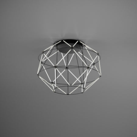 Plafoniera moderna Urban EUCLIDE PL nero 3000 LED metallo