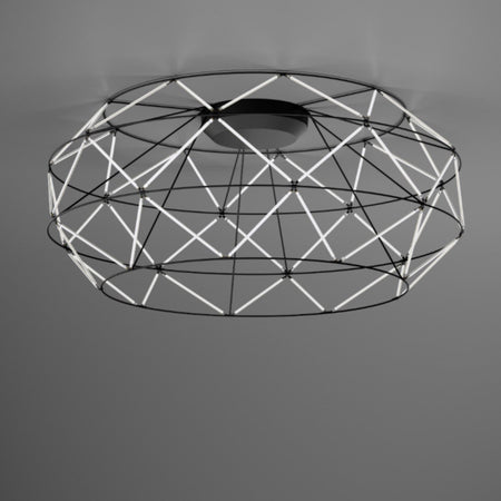 Plafoniera moderna Urban EUCLIDE PL nero 3000 LED metallo