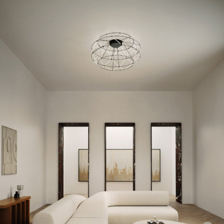 Plafoniera moderna Urban EUCLIDE PL nero 3000 LED metallo