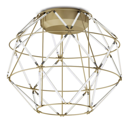 Plafoniera classica Urban EUCLIDE PL oro 3000 LED metallo