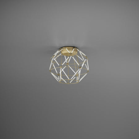 Plafoniera classica Urban EUCLIDE PL oro 3000 LED metallo