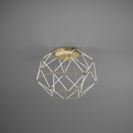 Plafoniera classica Urban EUCLIDE PL oro 3000 LED metallo