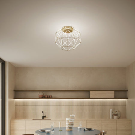 Plafoniera classica Urban EUCLIDE PL oro 3000 LED metallo