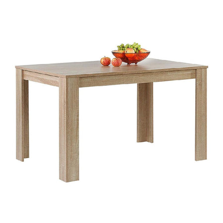 Tavolo per Sala da Pranzo Fisso 120x80 H74cm colore Acero e Top 18mm Moderno