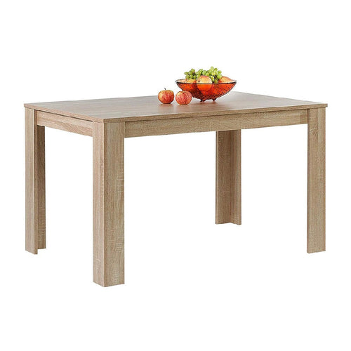 Tavolo per Sala da Pranzo Fisso 120x80 H74cm colore Acero e Top 18mm Moderno