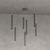 Lampadario Top light ROUND TUBE 1174 S7 GU10 LED cilindro metallo classico moderno