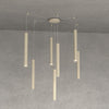 Lampadario Top light ROUND TUBE 1174 S7 GU10 LED cilindro metallo classico moderno