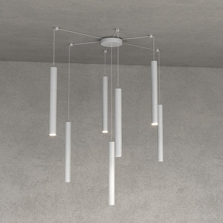 Lampadario Top light ROUND TUBE 1174 S7 GU10 LED cilindro metallo classico moderno