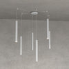 Lampadario Top light ROUND TUBE 1174 S6 GU10 LED cilindro metallo classico moderno