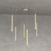 Lampadario Top light ROUND TUBE 1174 S6 GU10 LED cilindro metallo classico moderno