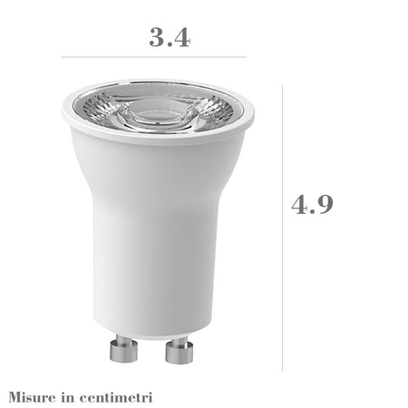Lampadina Top Light GU10 4W LED 35mm luce calda naturale interno IP20