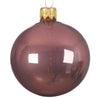 Palline per albero di Natale in vetro decorate color Rosa Velluto Smalto