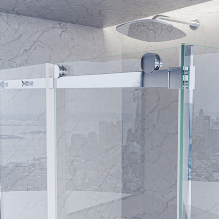 Box Doccia due lati Trasparente anticalcare porta scorrevole H195 8mm EUCLIDE