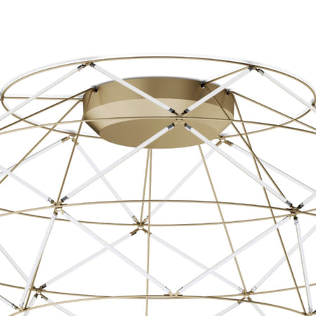 Plafoniera classica Urban EUCLIDE PL oro 3000 LED metallo