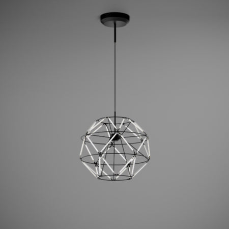 Sospensione moderna Urban EUCLIDE 1821 30 3000 LED metallo nero