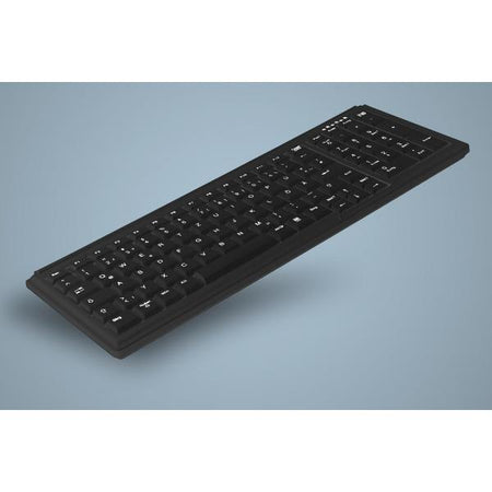 Active Key IndustrialKey AK-7000 - Keyboard - small footprint, notebook style, with numpad - PS/2 - QWERTY - UK - black - Versione UK