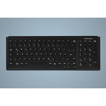 Active Key IndustrialKey AK-7000 - Keyboard - small footprint, notebook style, with numpad - PS/2 - QWERTY - UK - black - Versione UK