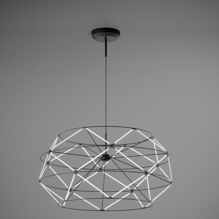 Sospensione moderna Urban EUCLIDE 1821 32 3000 LED metallo nero