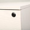 Cassettiera Schedario da Ufficio in legno Bianco 2 Cassetti con Serratura 40x45x55cm