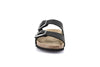 Grunland ciabatta donna due fasce nero CB3030