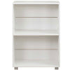Libreria Mobiletto Scaffale 2 Ripiani Legno Nobilitato Bianco 60x31 H77cm Moderno