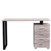 Scrivania in Legno con Cassettiera integrata Porta Pc Computer 120x50cm Grigio