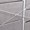 Mobile Cassettiera 7 Cassetti Metallo Legno e Tessuto 61x30 H 72cm Casa Ufficio